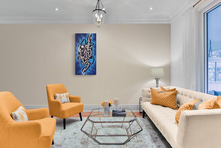 Original Cubism Abstract Painting by Oleksandr Lekomtsev