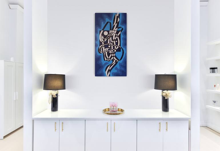 Original Cubism Abstract Painting by Oleksandr Lekomtsev