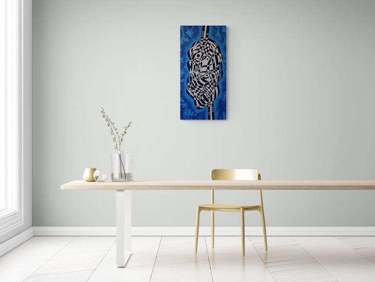 Original Cubism Abstract Painting by Oleksandr Lekomtsev