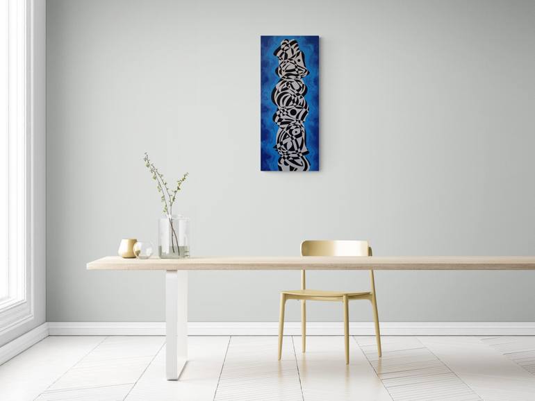 Original Cubism Abstract Painting by Oleksandr Lekomtsev