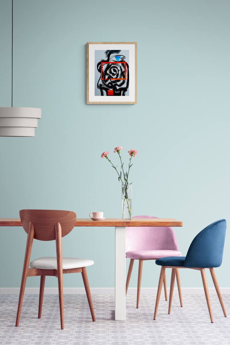 Original Abstract Expressionism Abstract Painting by Oleksandr Lekomtsev