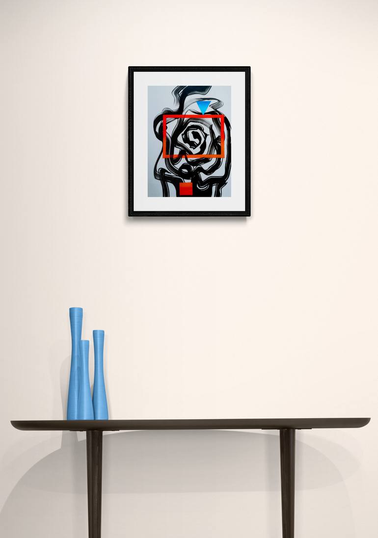 Original Abstract Expressionism Abstract Painting by Oleksandr Lekomtsev