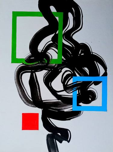Print of Abstract Expressionism Geometric Paintings by Oleksandr Lekomtsev