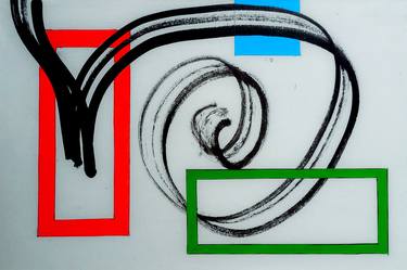 Original Abstract Expressionism Geometric Drawings by Oleksandr Lekomtsev