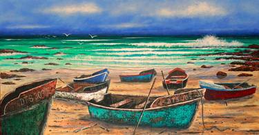 Original Boat Paintings by Joe Marais