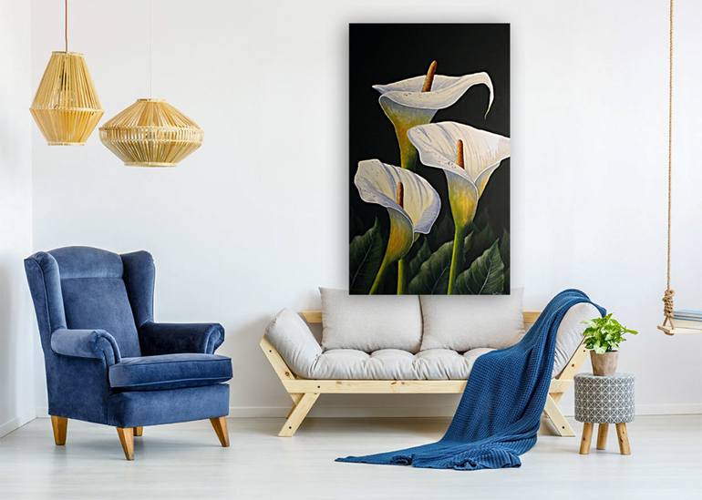 Original Fine Art Floral Painting by Joe Marais