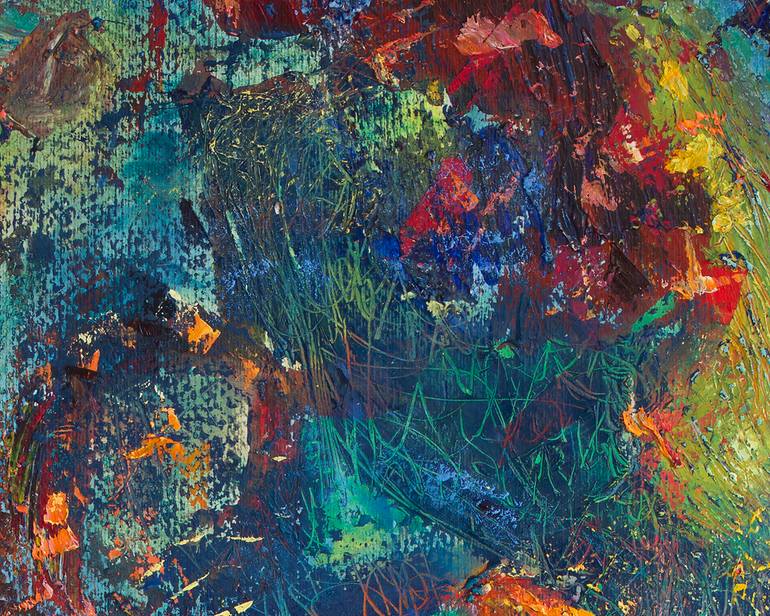 Original Abstract Expressionism Abstract Painting by Domonkos Gabor Jurak