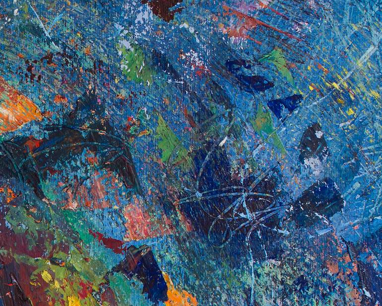 Original Abstract Expressionism Abstract Painting by Domonkos Gabor Jurak