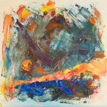 Original Abstract Expressionism Abstract Painting by Domonkos Gabor Jurak