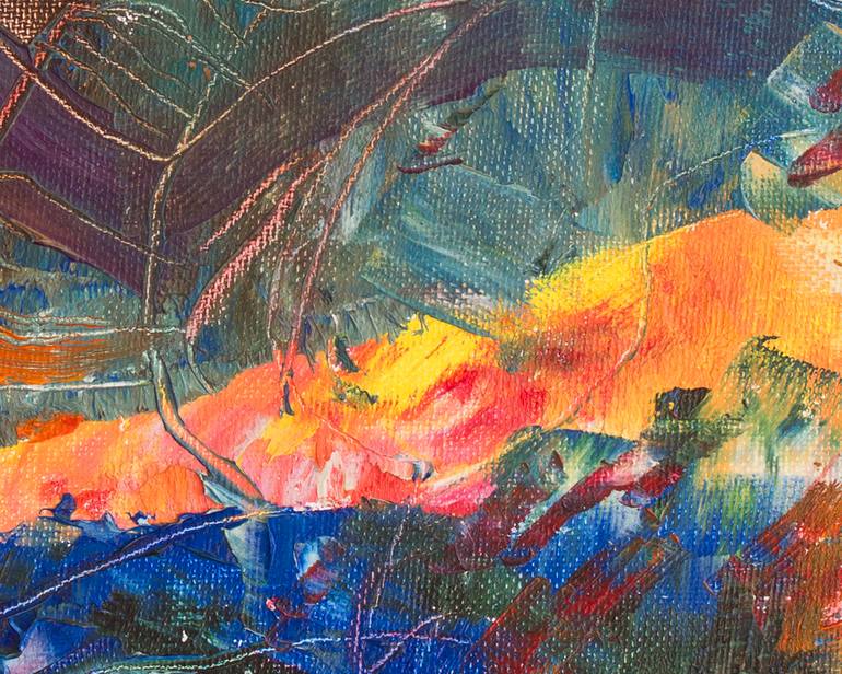 Original Abstract Expressionism Abstract Painting by Domonkos Gabor Jurak