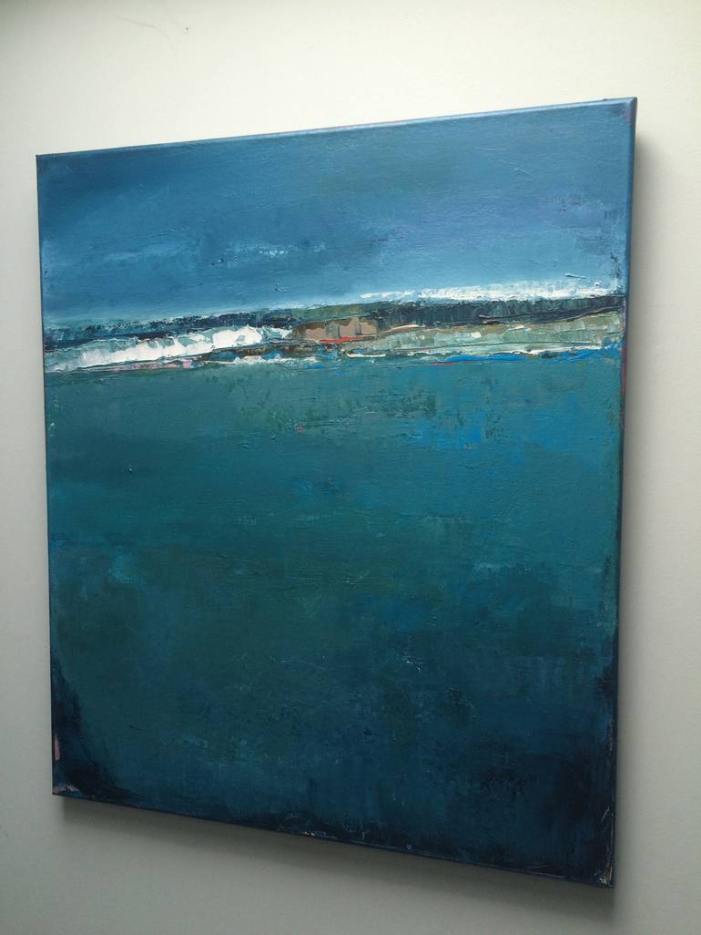 Original Abstract Seascape Painting by Yvonne Broeren