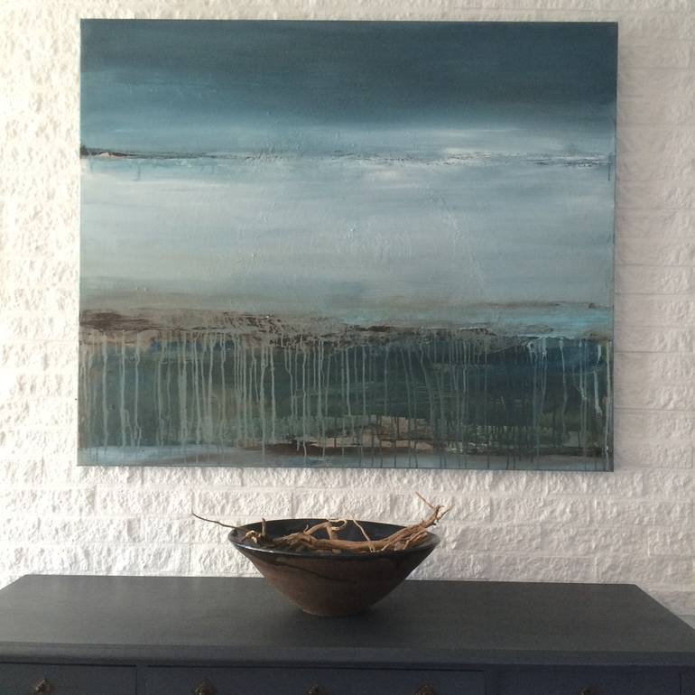 Original Abstract Seascape Painting by Yvonne Broeren