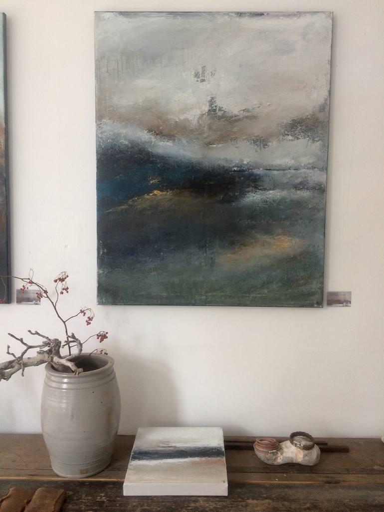 Original Abstract Expressionism Seascape Painting by Yvonne Broeren