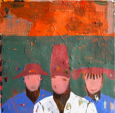 Original Abstract People Paintings by Saida Zahidova