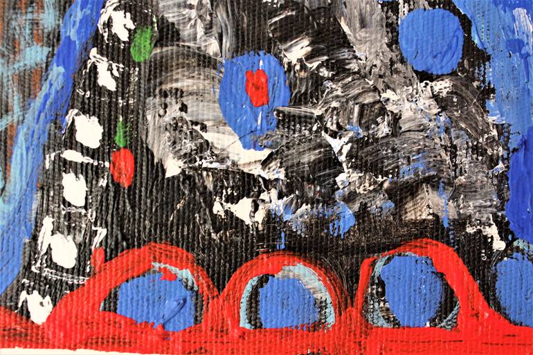 Original Abstract Expressionism Women Painting by Saida Zahidova