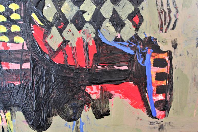 Original Expressionism Abstract Painting by Saida Zahidova