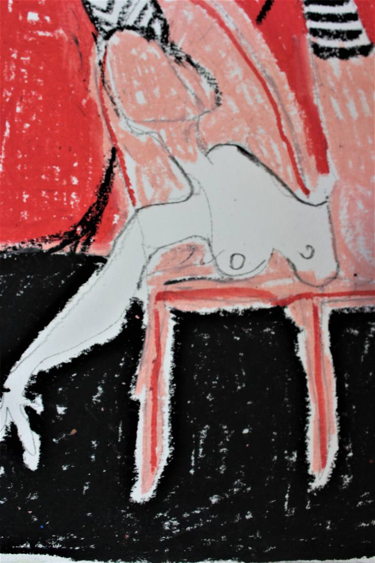 Original Abstract Expressionism Abstract Painting by Saida Zahidova