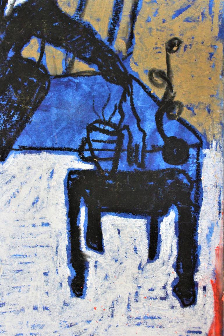 Original Abstract Expressionism Abstract Painting by Saida Zahidova