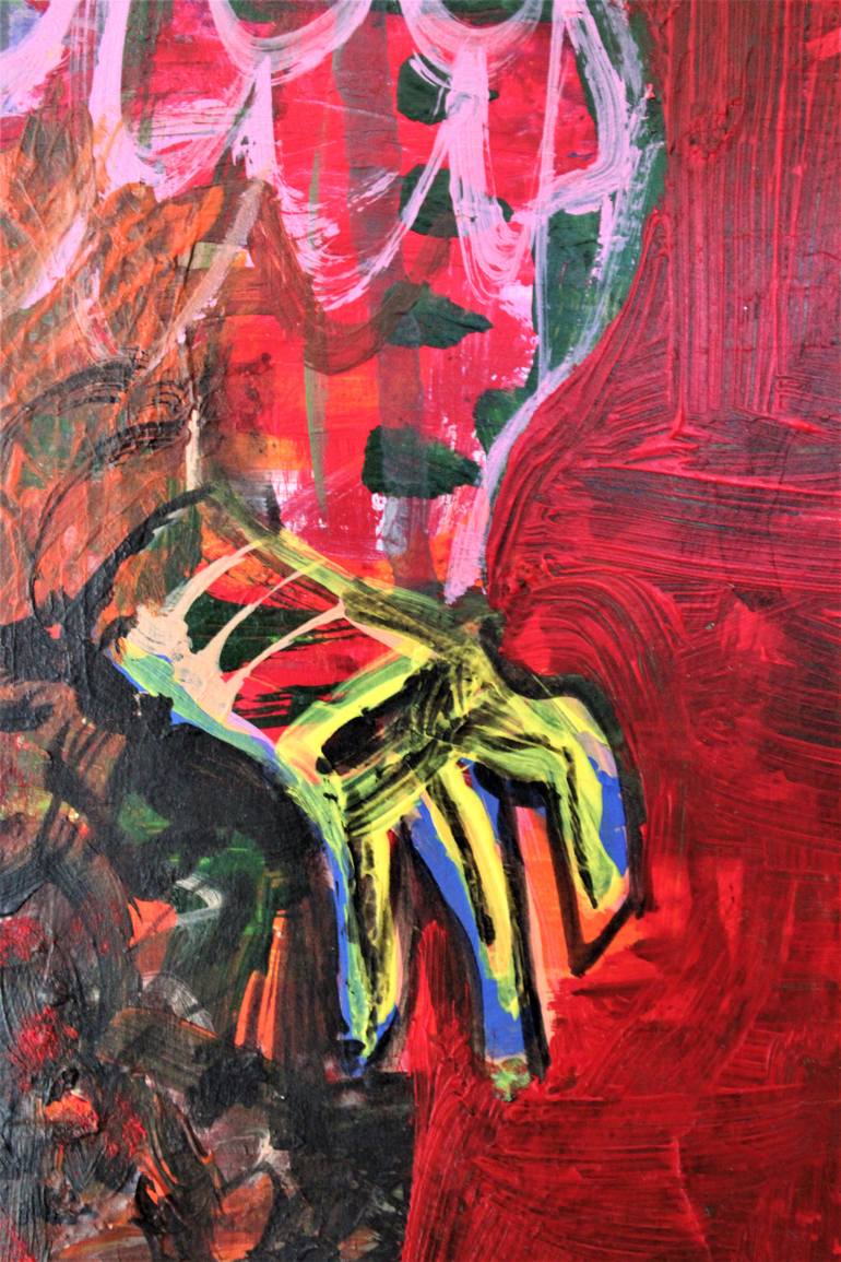 Original Abstract Expressionism Abstract Painting by Saida Zahidova