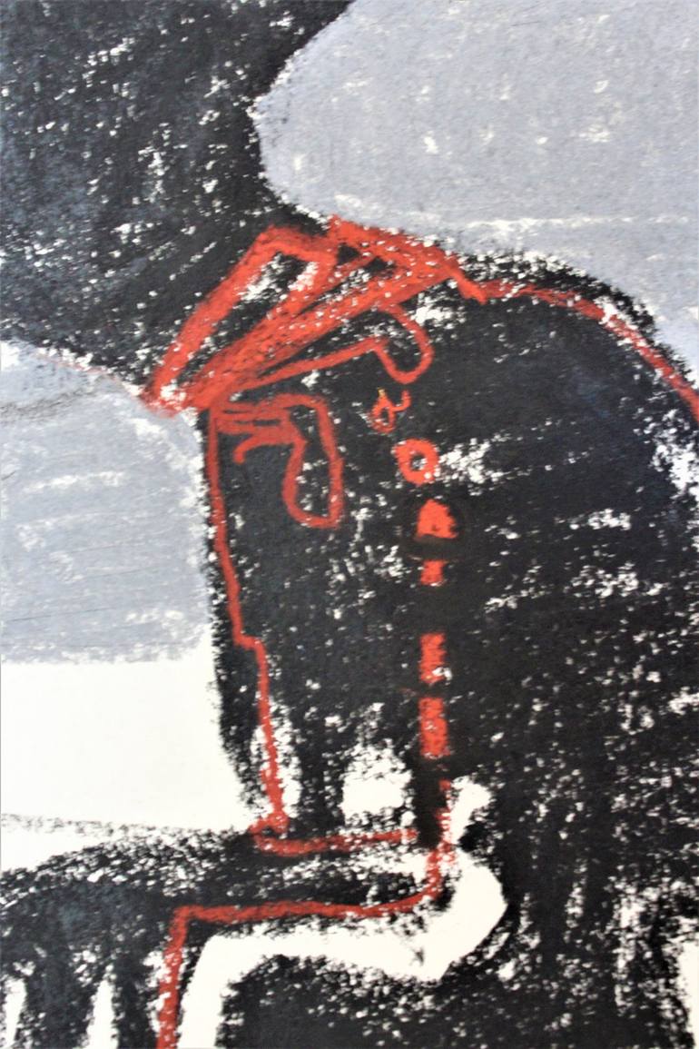 Original Abstract Expressionism Abstract Drawing by Saida Zahidova