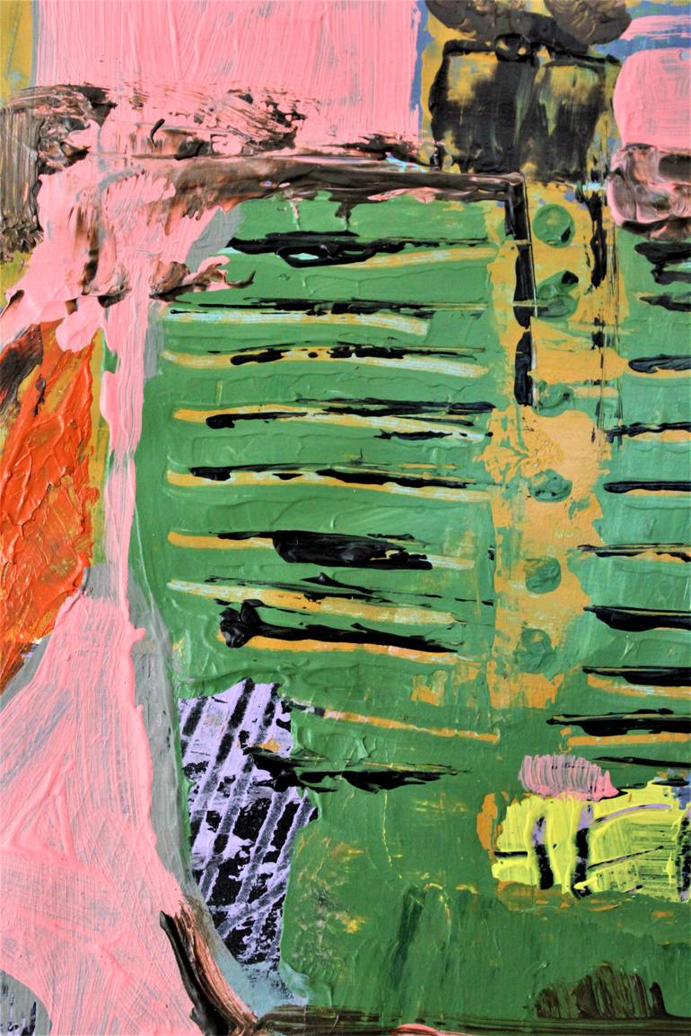 Original Abstract Expressionism Abstract Painting by Saida Zahidova