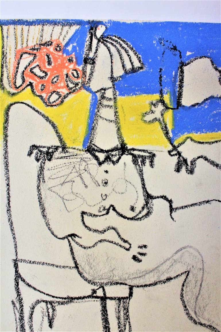 Original Contemporary Abstract Drawing by Saida Zahidova
