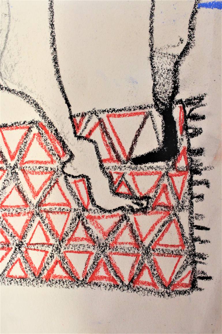 Original Contemporary Abstract Drawing by Saida Zahidova