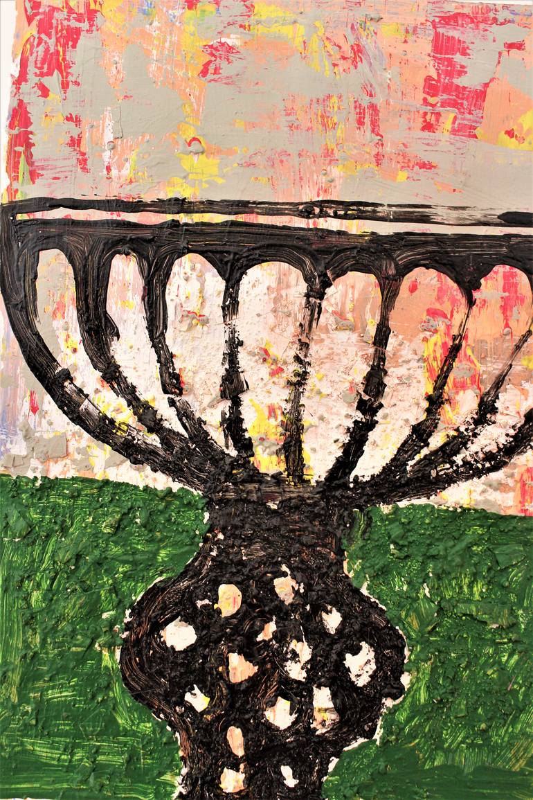 Original Abstract Expressionism Abstract Painting by Saida Zahidova