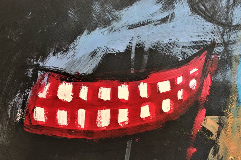 Original Abstract Expressionism Abstract Painting by Saida Zahidova
