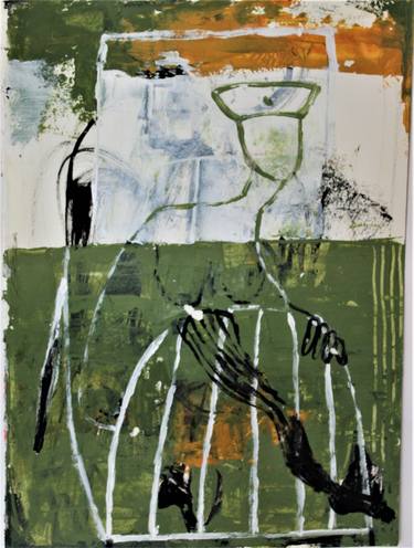 Original Abstract Expressionism Body Paintings by Saida Zahidova