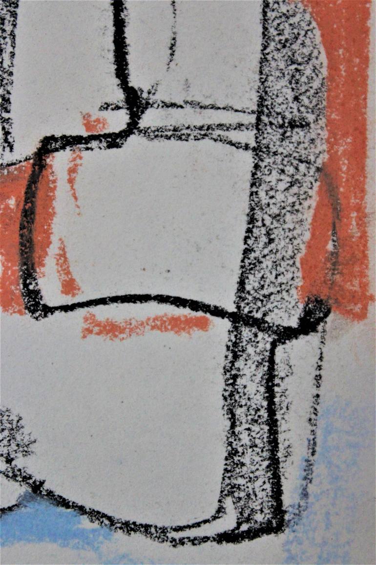 Original Abstract Expressionism Beach Drawing by Saida Zahidova