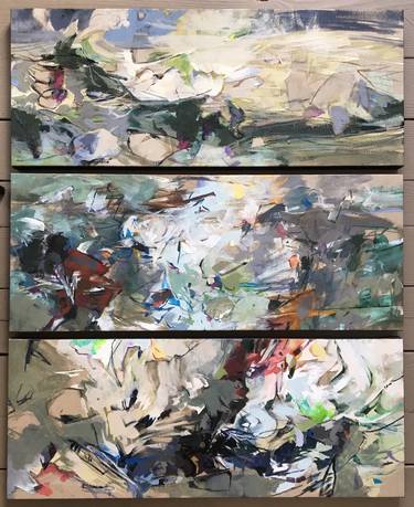 Original Abstract Water Paintings by Jeffrey Fitzgerald