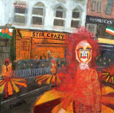 Original Expressionism People Paintings by Elizabeth Fritz
