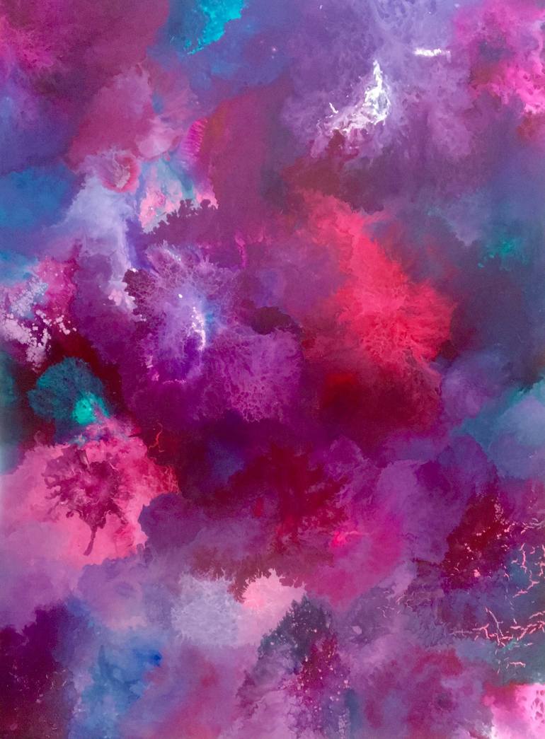 Deep Purple Painting by Lauren Fenstermacher | Saatchi Art