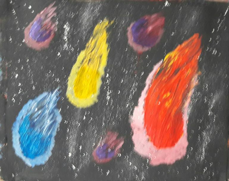 Acrylic Painting Comet