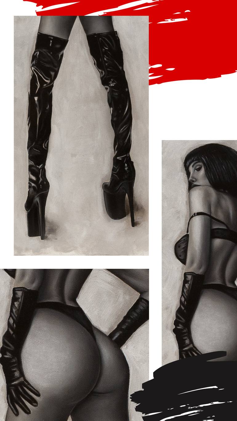 Original Fine Art Erotic Painting by Igor Bolchis