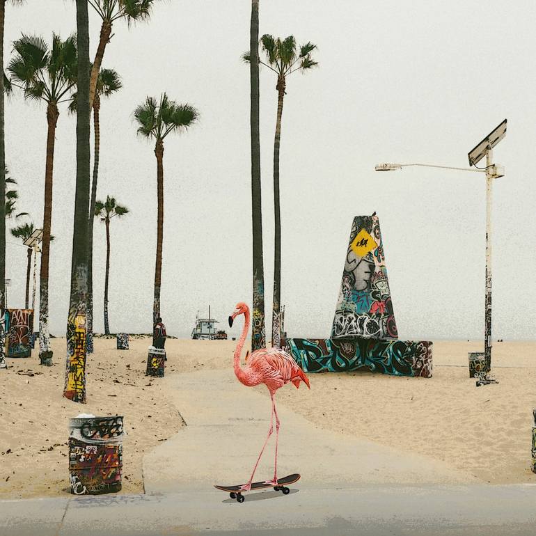 Venice Beach Flamingo - Limited Edition 1 of 15 - Print