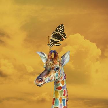 Giraffe and Butterfly - Limited Edition 1 of 15 thumb