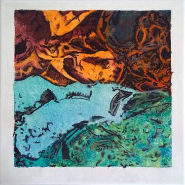 Original Abstract Expressionism Abstract Printmaking by P DesMolines