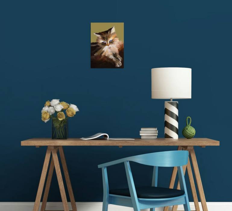 Original Expressionism Animal Painting by Susana Zarate