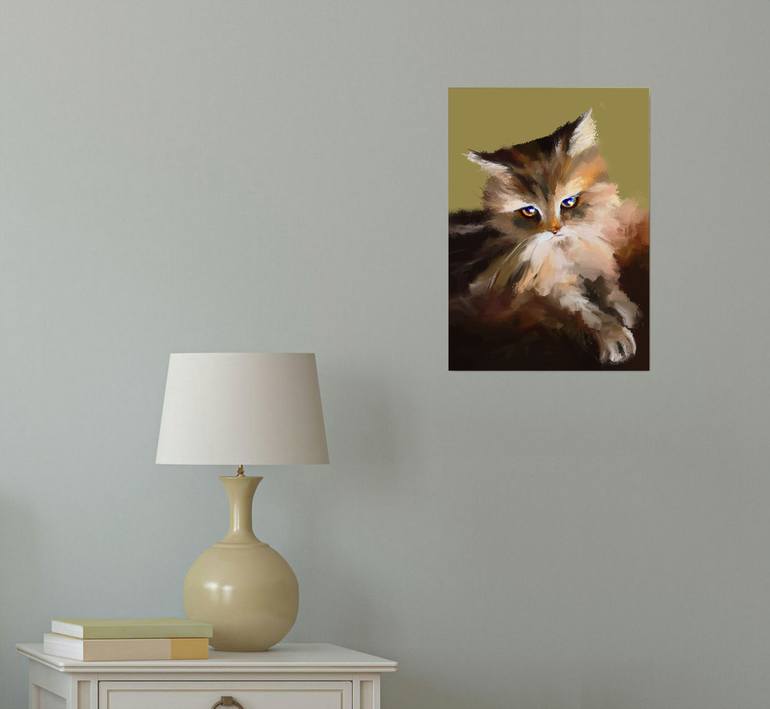 Original Expressionism Animal Painting by Susana Zarate