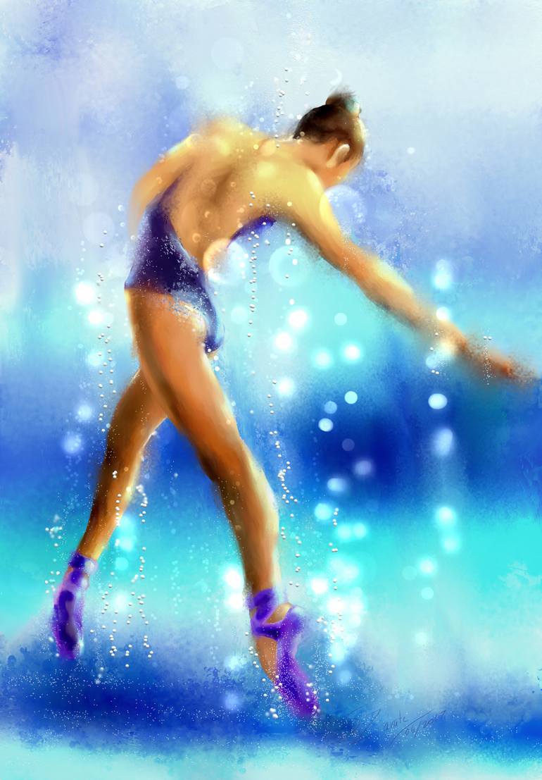 Ballerina 18, Blue - Limited Edition 50 of 100