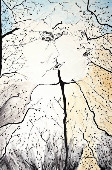 Original Conceptual People Painting by Anne Fallick Warren