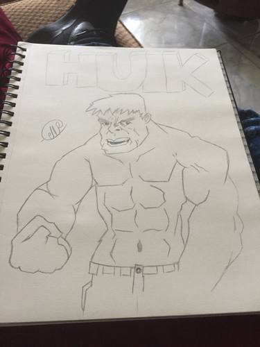 Hulk drawing thumb