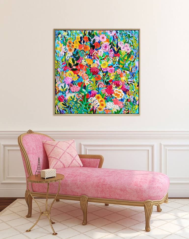 Original Expressionism Floral Painting by Martina Boycheva