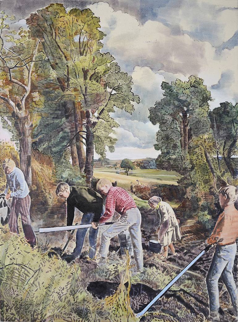 Greg Rook Artist The Cornfield Painting by Greg Rook | Saatchi Art