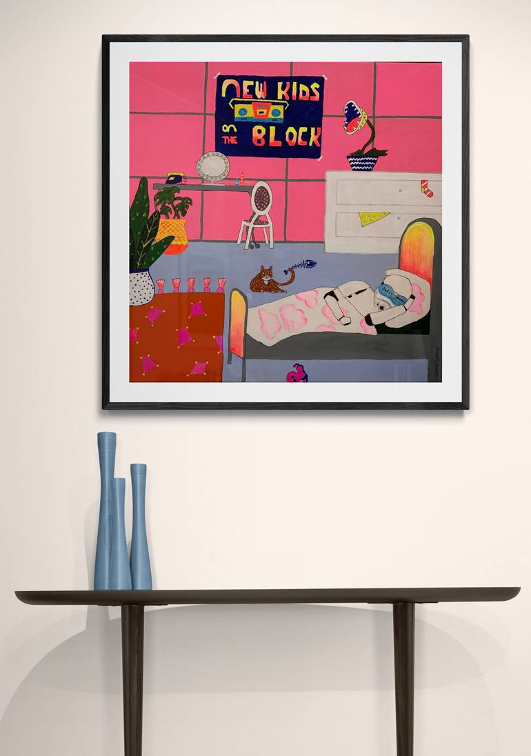 Original Modernism Pop Culture/Celebrity Painting by Juliane Boulanger