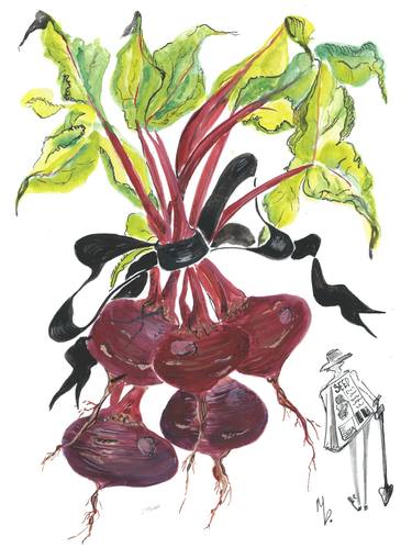 Original Fine Art Garden Drawings by Mary Beth McAllister