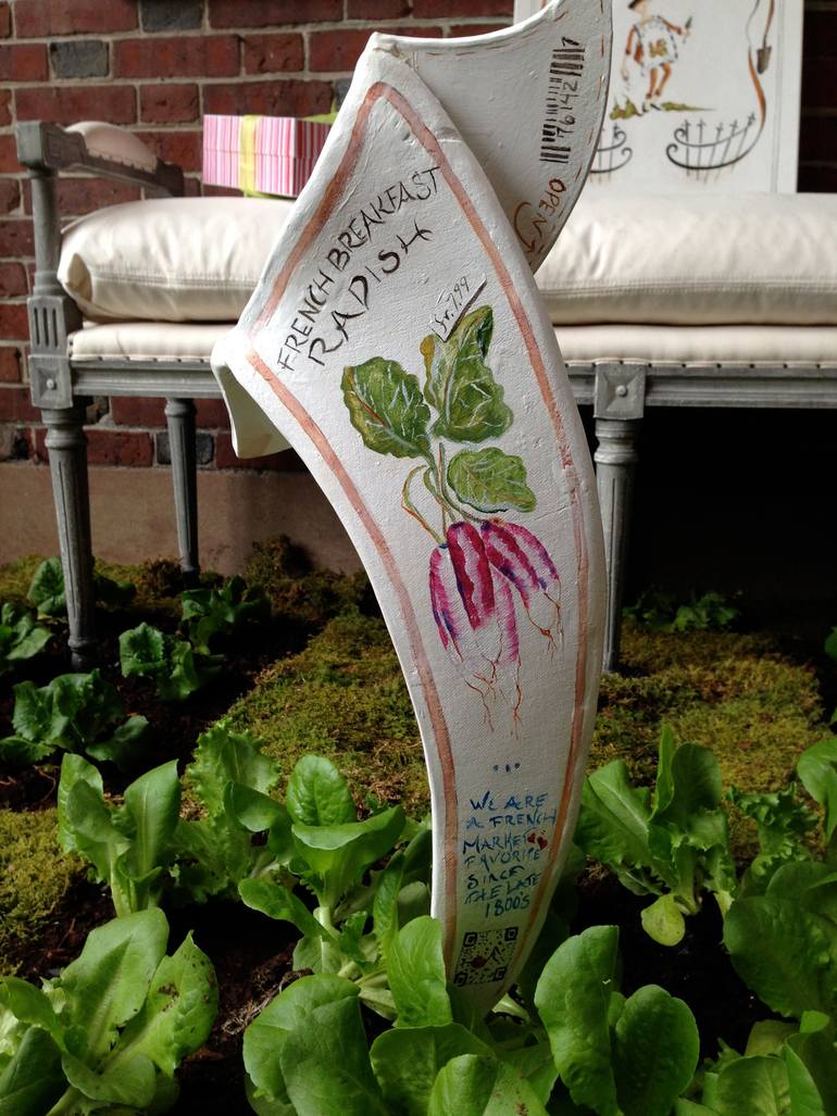 Original Illustration Garden Sculpture by Mary Beth Mcallister