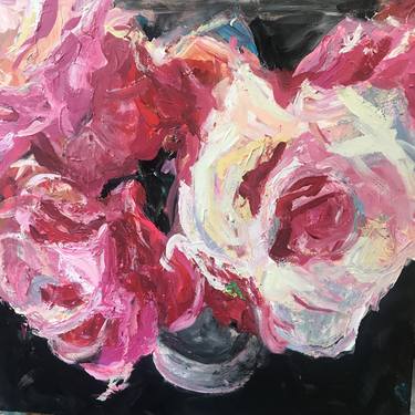 Print of Abstract Expressionism Floral Paintings by Beth Clary Schwier